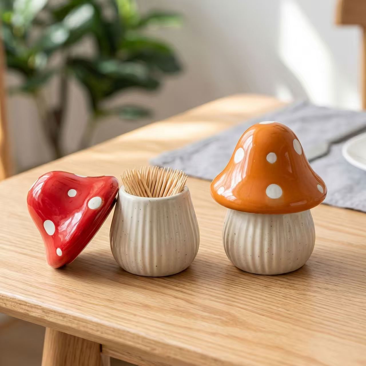 Home Bathroom Organizer - Contenitori in Ceramica a Forma di