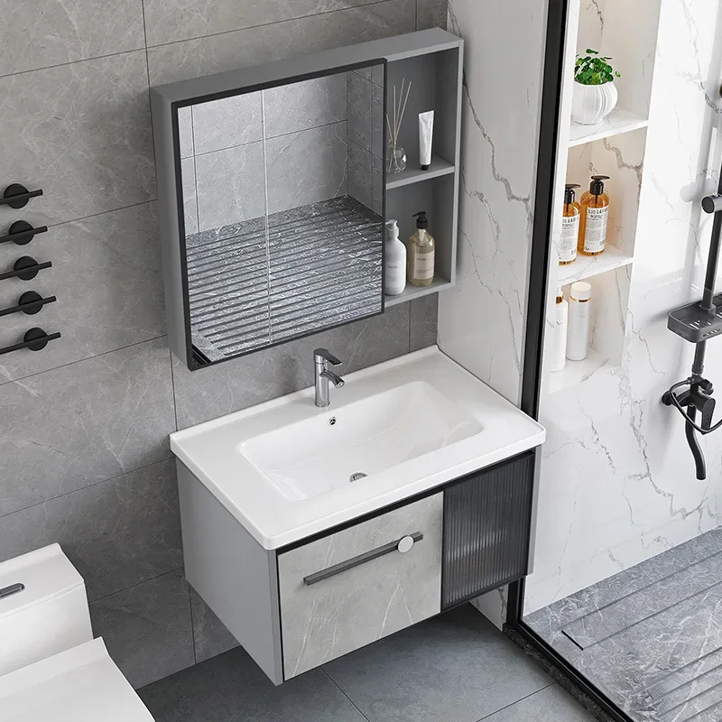Home Bathroom Vanity Combo - Mobile Bagno Impermeabile con Specchio Smart