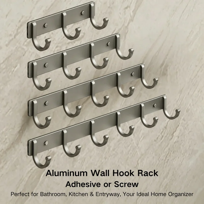 Home Bathroom Organizer - Portaoggetti da parete in alluminio –